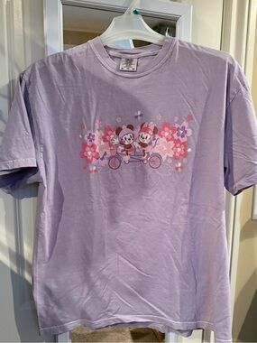 🌸🚲 Disney Mickey & Minnie Flower & Garden Festival Comfort Colors T-Shirt 🚲🌸